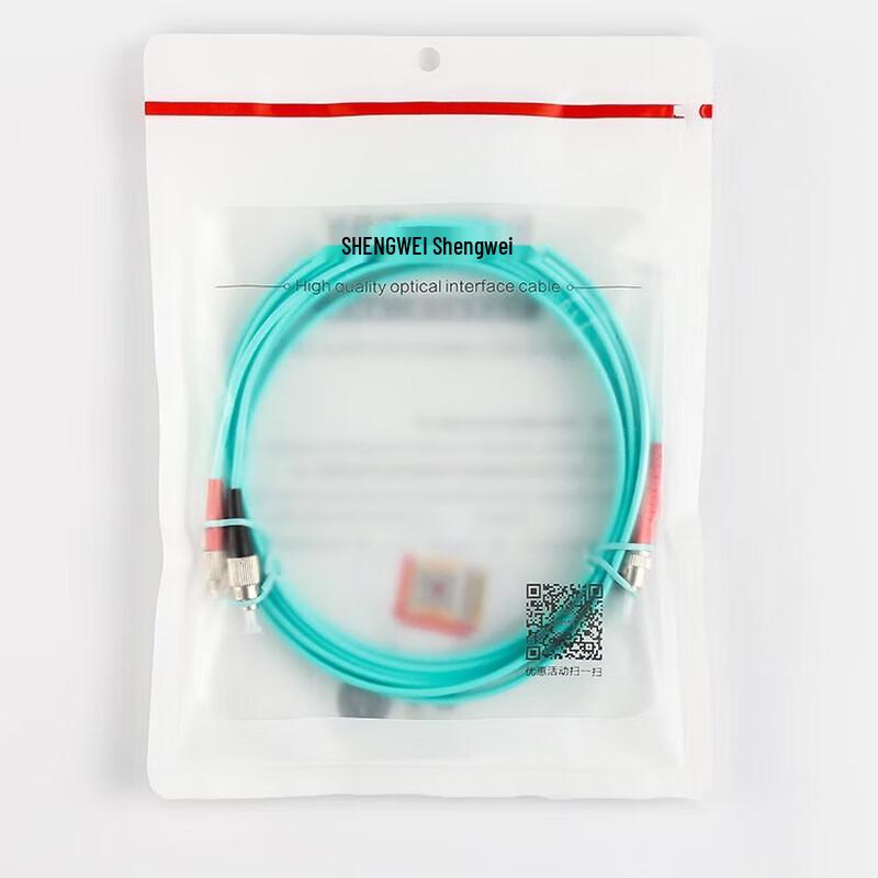 Shengwei OM3 Multimode Duplex 10 Gigabit FC-ST Fiber Optic Patch Cable