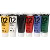 Assortment of Quality Water-based Acrylic Paint. Can Be Mixed. Brushes Should Be Cleaned with Warm Water