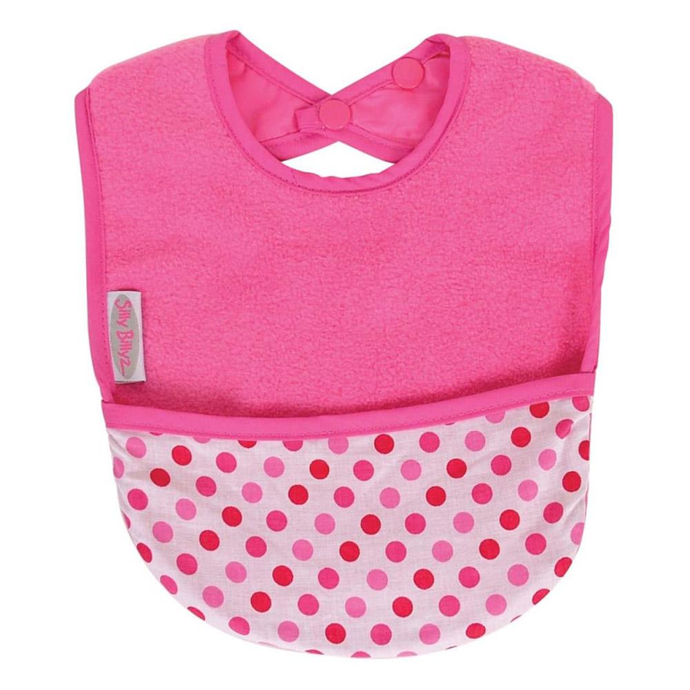 Silly Billyz Silly Billyz Fleece Pocket Bib (Pale Cerise)