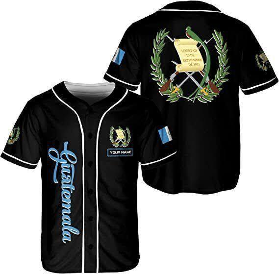 Mexico baseball team element print summer v-neck button-down baseball jersey