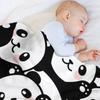 Cute Cartoon Panda Pile Throw Blanket Ultra Soft Flannel Fleece Blanket for All Seasons