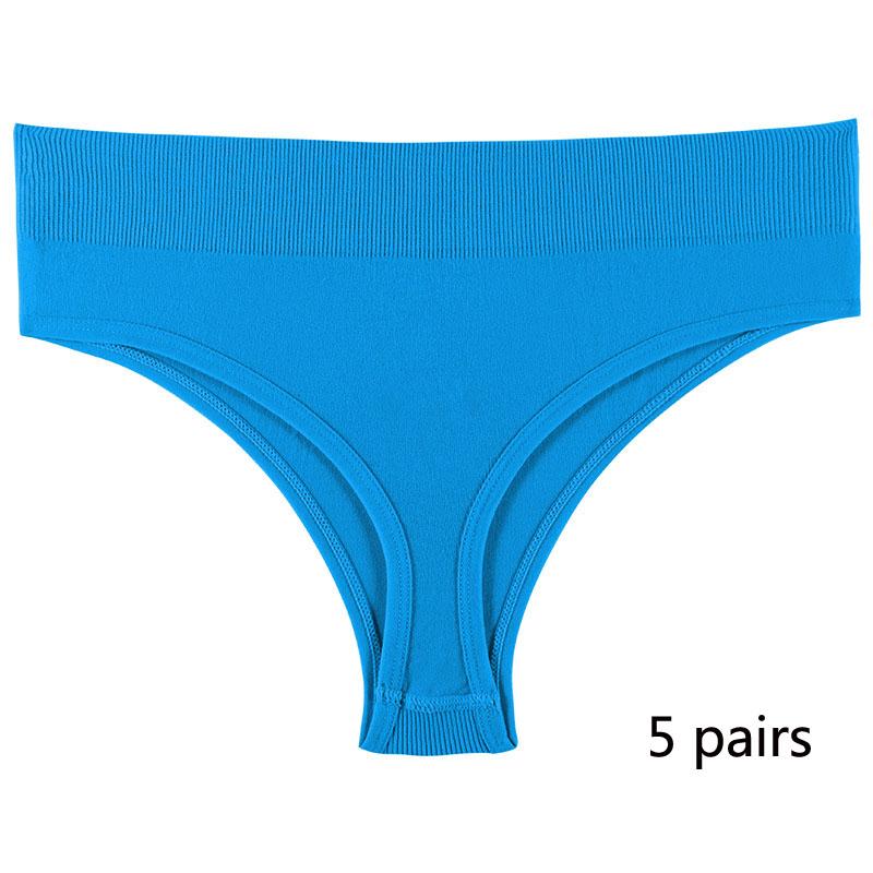 Спортивное нижнее белье для девочек, бесшовные сексуальные невидимые трусики со средней талией для девочек, однотонные удобные спортивные трусики с надписью «T» для женщин