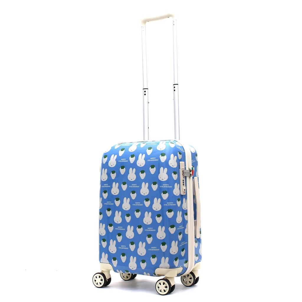 Чемодан miffy Face Design Размер HAP2249 30 л S Клубнично-синий [Hapitas] Ручная кладь 2,9 кг Размер