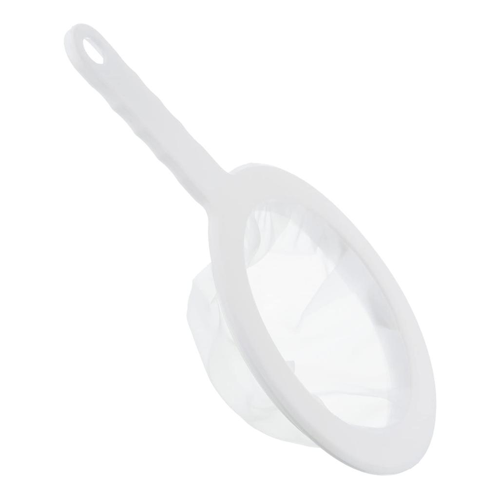 PATIKIL 235 X 145 Mm Food Filter Strainer, 200 Mesh, Kitchen Mesh Filter Strainer, Fine Mesh Sieve with Handle, for Juice, Coffee, and Soy Milk, White