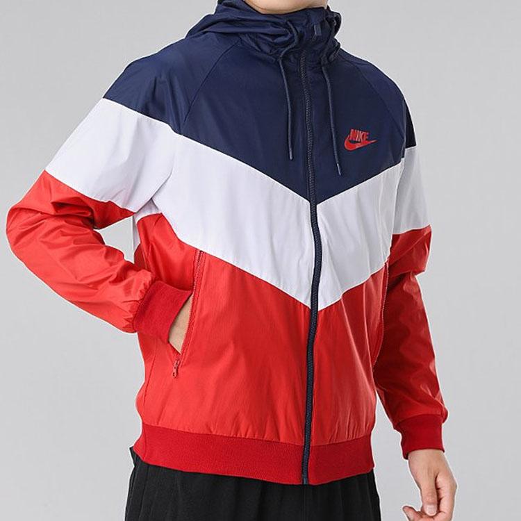 Nike Куртки Мужские Темно-синие С капюшоном Умеренные Другие DC4113-441