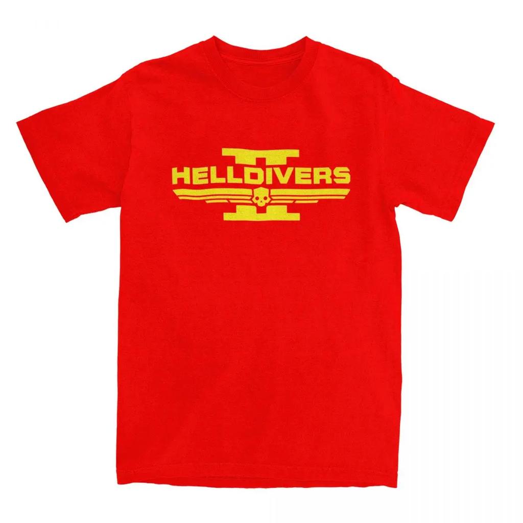 Vintage Helldivers 2 Video Game T-Shirts for UnisexPure Cotton Tees Shirt Original Clothes