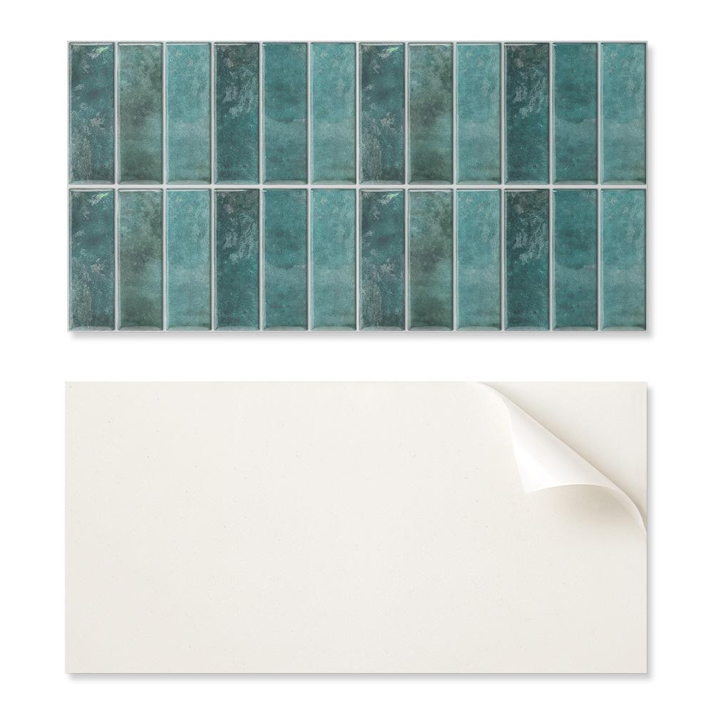 Self-Adhesive Vinyl Printed Panel 100x50 cm Chic Rectangular Tiles