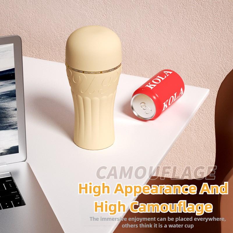 Мужская мастурбационная чашка для сосания Мягкая киска Узкая вагина Взрослый оральный секс Тренировка Вакуумная карманная чашка Мужская секс-игрушка