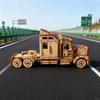 Сделай сам Американский Грузовик, 3D Деревянная Пазл-Конструктор, Набор для Рукоделия, Ручная Сборка Модели, Интерактивное Занятие, Украшение Стола, Подарок на День Рождения или Рождество