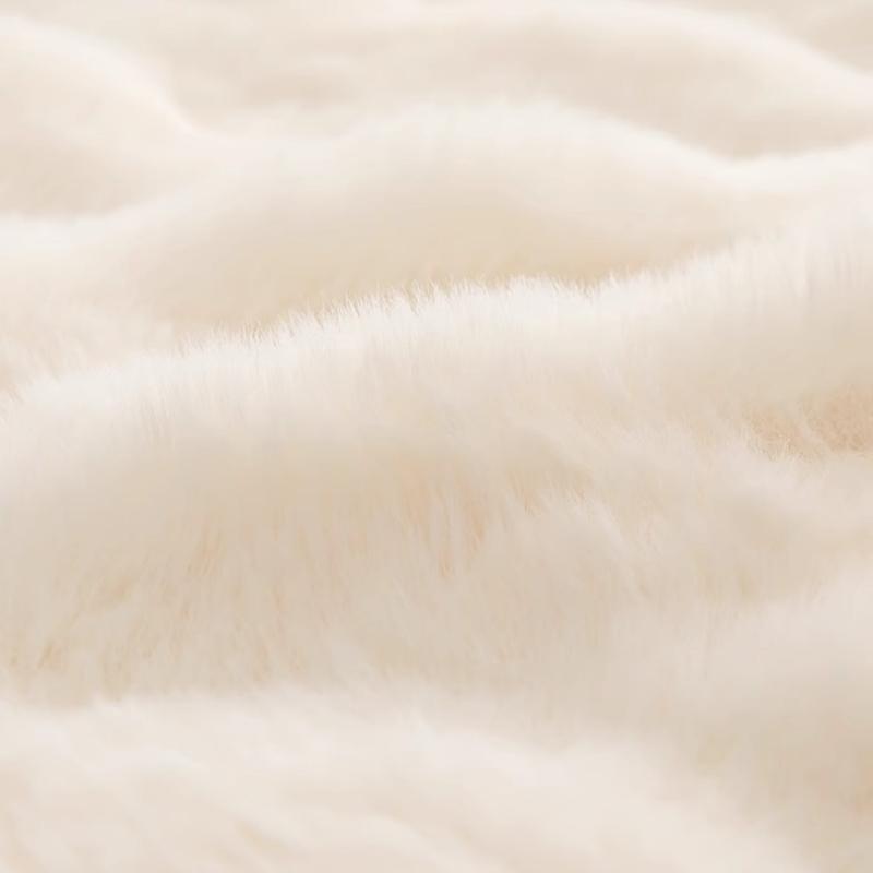 1pcLuxurious Bubble Imitation Rabbit Hair Pocket Style Bedhead Cover Plush Velvet Thickening Soft Comfortable Simple Modern Decoration Headboard Cover