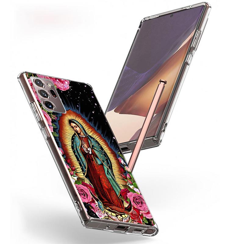 Virgin De Guadalupe Virgen Mary Phone Case For Samsung Galaxy S24 S25 Edge S26 Ultra S23 S22 S21 Plus S20 FE + Personalized Prin