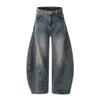 Hong Kong style trendy new personalized trendy brand jeans hip hop ins trendy high street trend ruffian handsome trousers