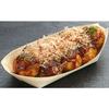 HRS Takoyaki Boat Plates, 6-inch, Wooden, 6-inch, 100-count, Commercial Use