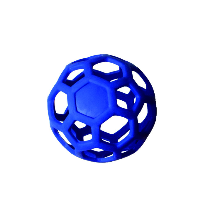 Eco-Friendly Rubber Cute Modern Fashion Large Pet Toy Hollow Bite-Resistant Christmas Ball Bell for Dogs