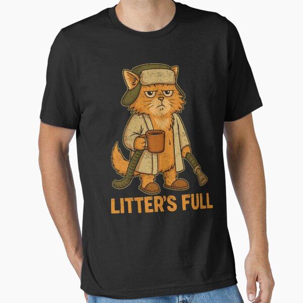Litter’s Full Funny Cat Christmas Vintage Design Essential T-Shirt