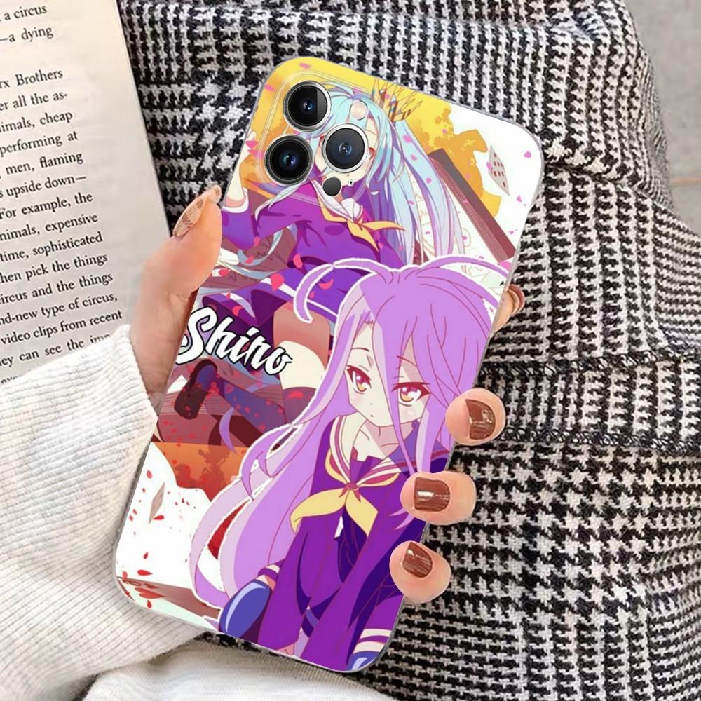 Чехол для телефона из аниме No Game NO life для iPhone 15 8 7 6 6S Plus X SE 2020 XR XS 14 11 12 13 Mini Pro Max