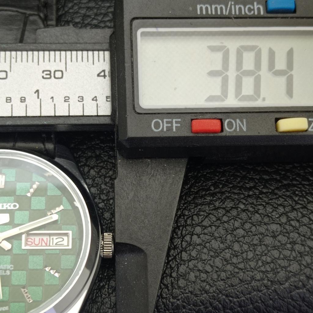 AUTOMATIC SEIKO 5 JAPAN MENS 6309A REFURBISHED GREEN COLOR DIAL WATCH A440310-4 Sk-a440310