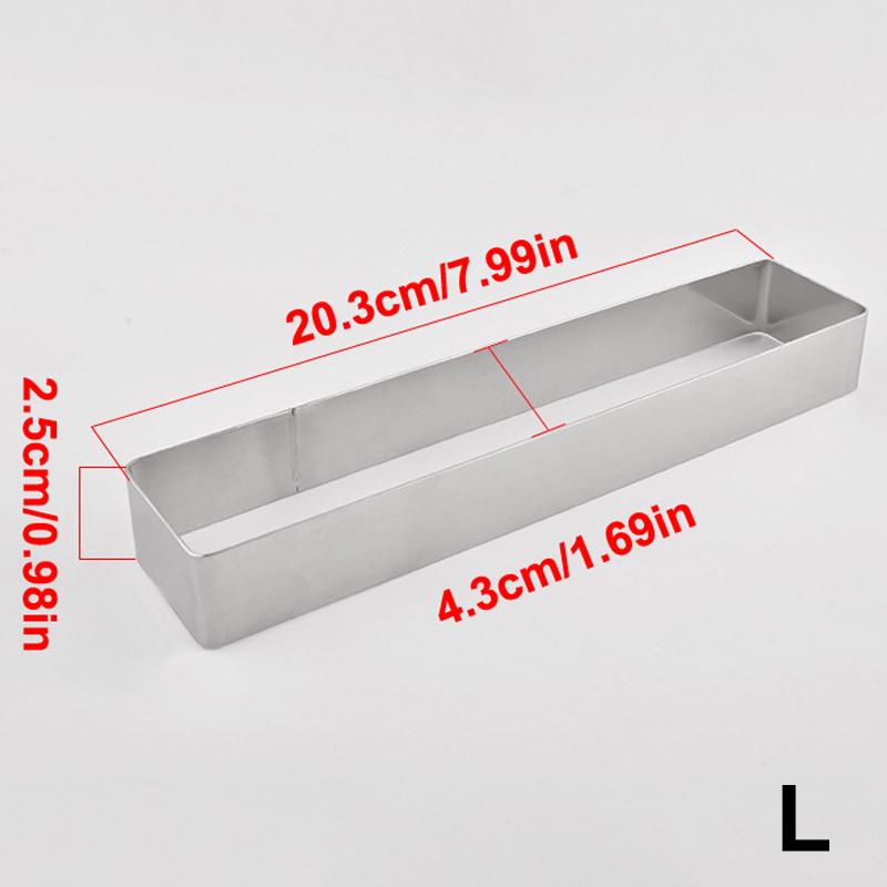 4 размера Кольцо для мусса из нержавеющей стали Прямоугольное Овальное Кольцо для торта Формы для печенья Форма для выпечки мусса Тирамису Слоеные инструменты для выпечки