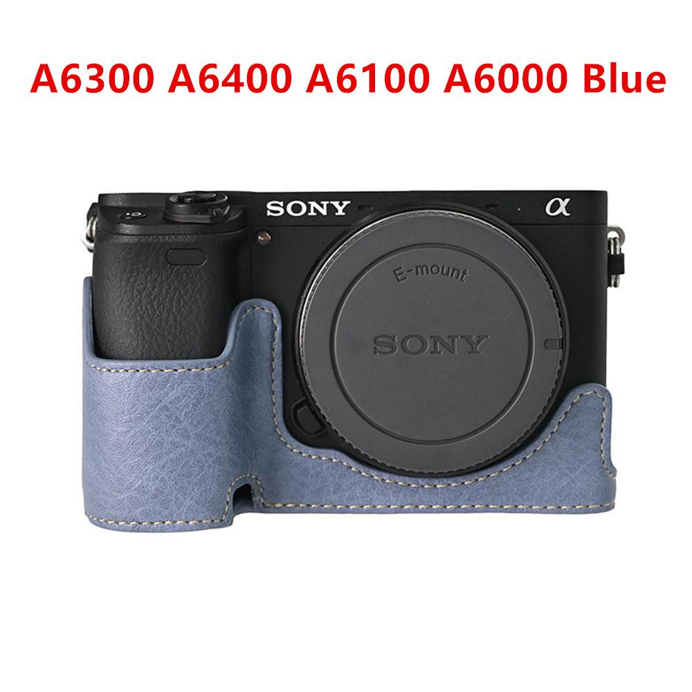 Получехол для камеры для Sony A6700 A6400 A6300 A6100 A6000 ZVE10 ZVE10II ZVE10M2 A7R5 A7CII A7C2 Крышка с открывающимся дном Искусственная кожа