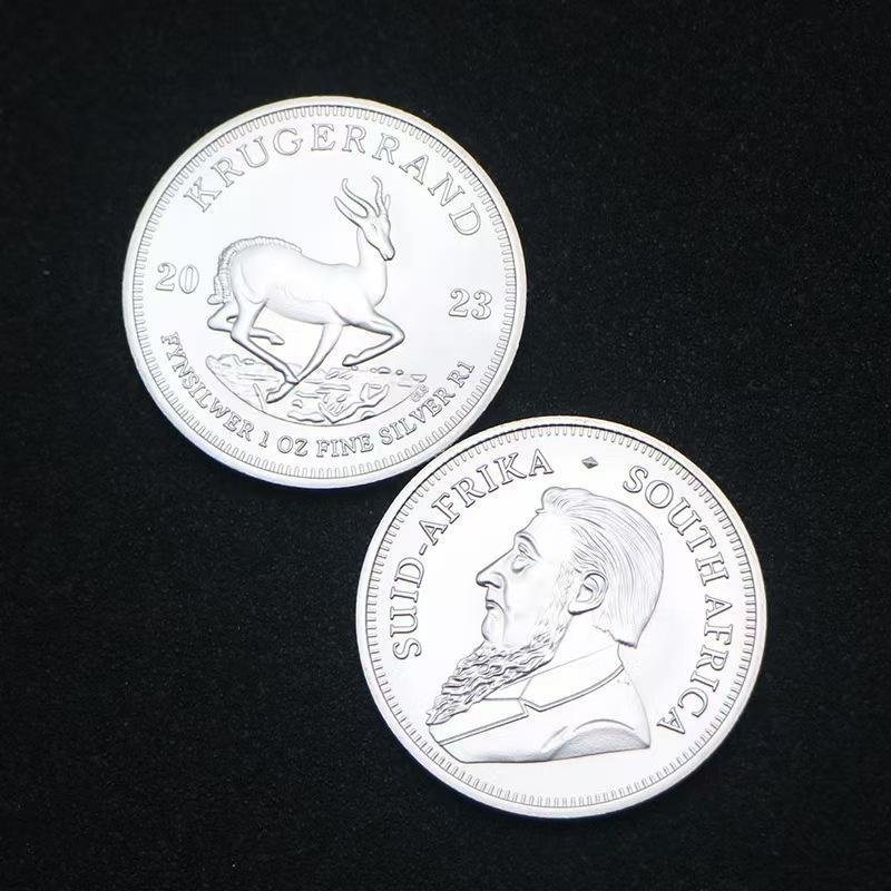 Монета Кругера, южноафриканская памятная монета, сплав с серебряным покрытием, 2022-2026