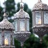 2Pcs Retro Moroccan Candle Holder Hanging Lantern Wedding Celebration Decorative Candlestick