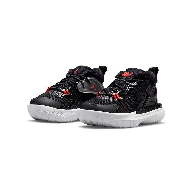 Air Jordan Zion 1 TD Bloodline Детские кроссовки Черный Белый Ярко-малиновый DC2023-006