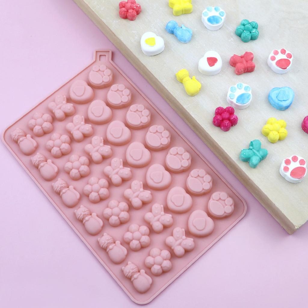 Мини-кошка, шоколад, силиконовая форма, 3D, насекомое, цветок, летний напиток, ледяные украшения, конфеты, желе, печенье, форма для выпечки, декор для торта