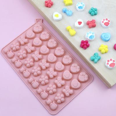 Мини-кошка, шоколад, силиконовая форма, 3D, насекомое, цветок, летний напиток, ледяные украшения, конфеты, желе, печенье, форма для выпечки, декор для торта