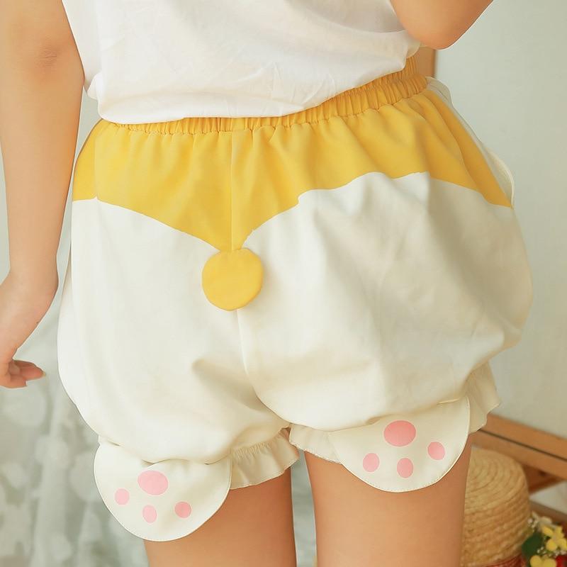 Cute Corgi Puppy Sleep Bottoms Shorts Women Lolita Bloomers Men's Shorts