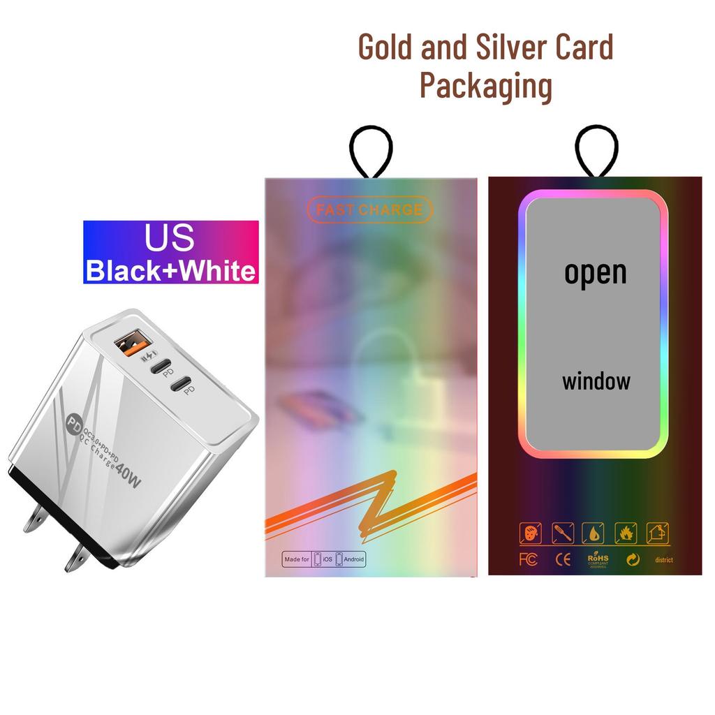 Universal Charger for US, EU, UK Standards - Original 1U+2PD Power Adapter