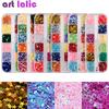 Nail Art Sequins Boat Flower Heart Star DIY Hollow Shape Glitter Tips Decoration
