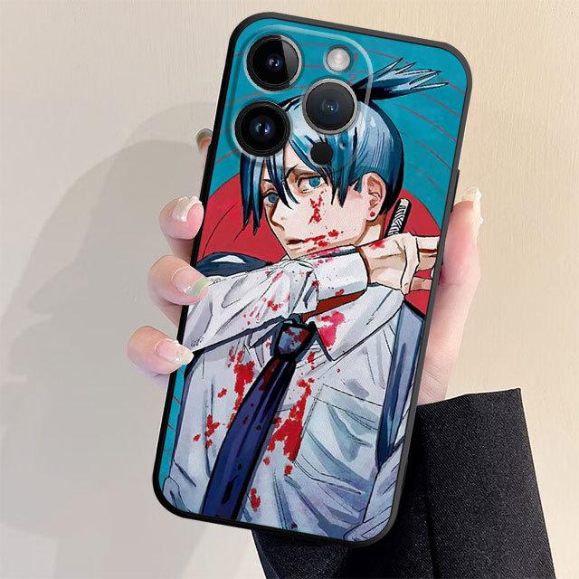 Силиконовый чехол для телефона Samsung Galaxy M51 M31 M32 5g M30s M33 M23 M13 M22 M52 M12, японский мультфильм, аниме, чехол для сумки «Человек с бензопилой»