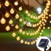 Crystal Globe Solar String Lights 22M 200LED Waterproof Solar Outdoor Lights Garden Tree Patio Party Christmas Tree Decor