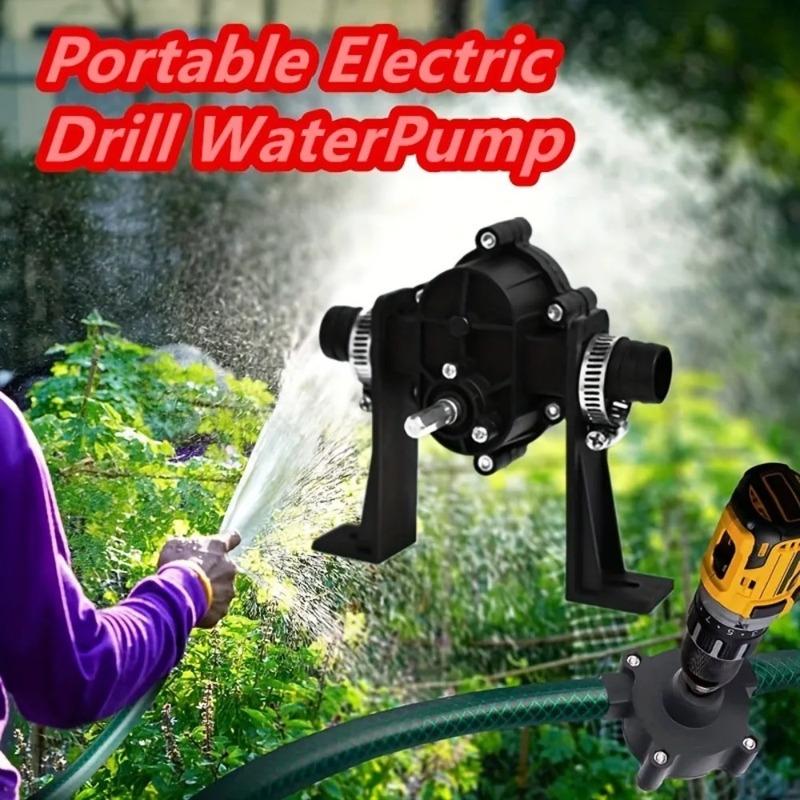 Electric Drill Pump Mini Self-Priming Liquid Transfer Pumps Diesel Oil Fluid Water Pump Easy Install Portable Pumps for Watering