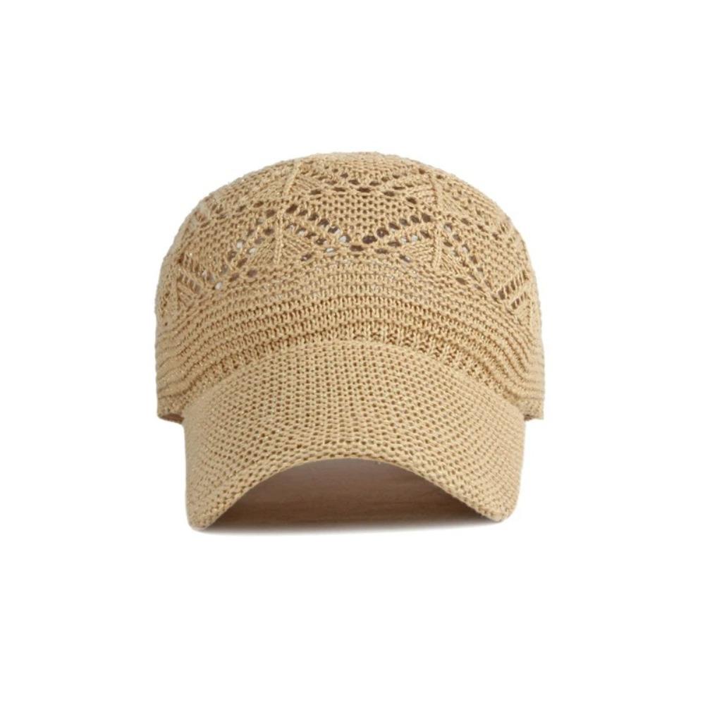 Retro Mesh Hat Casual Sun Hat Fashion Knitted Baseball Cap  Unisex