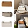 Tissue Box Cover Elegant Convenient Rectangular Napkin Dispenser Tissue Paper Holder for Table Bedroom Countertop Restaurant Car