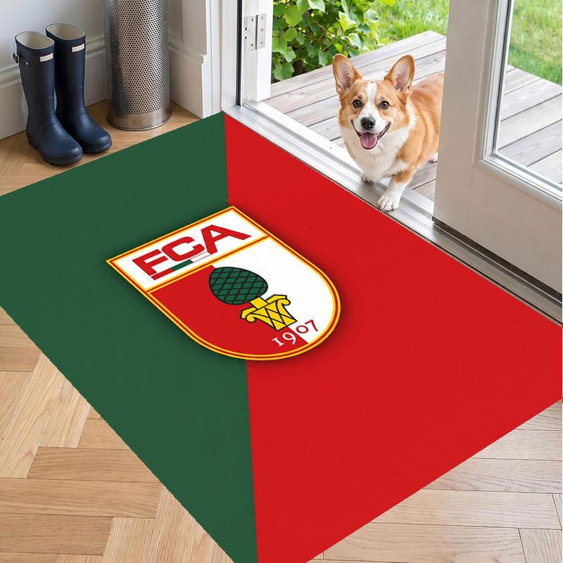 Soft Floor Carpet FC Augsburg FC Pattern Area Rug Decorative Mat For Home Room Decoration