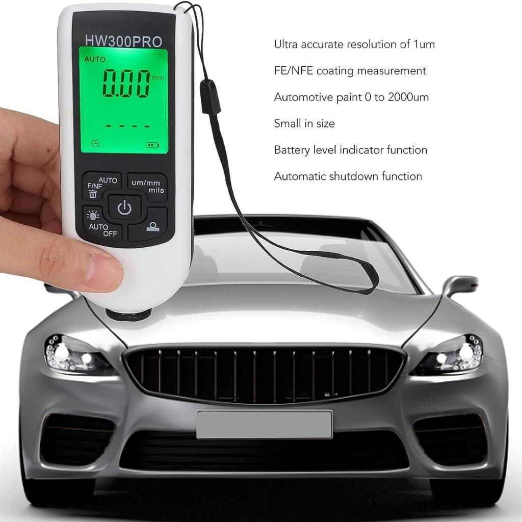 Профессиональный толщиномер покрытия Измеритель толщины противоскользящей пленки лакокрасочного покрытия Измеритель толщины сухой пленки Измеритель толщины Измеритель толщины