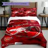 3pcs Duvet Cover Set (1*Duvet Cover + 2*Pillowcase, Without Core),football team.C Print Bedding Set, Bedroom Decor, All‑Season, Birthday Gift