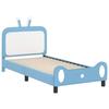 Kids Bed Frame with Headboard Blue 80 x 200 cm PU
