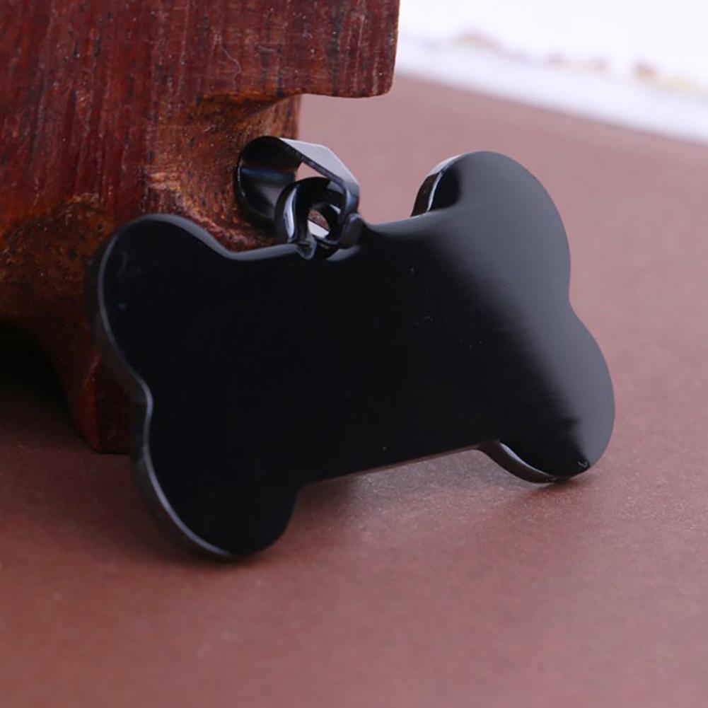 Симпатичные персонализированные идентификационные стальные костяные бирки с именем домашнего животного из нержавеющей стали для собак