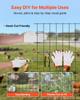 Hardware Cloth 61cm x 7.62m, 2 x 3 in Mesh 16 Gauge Galvanized Wire Mesh Roll, Weather-Resistant Vinyl Coated Chicken Wire Fencing, Heavy Duty Welded