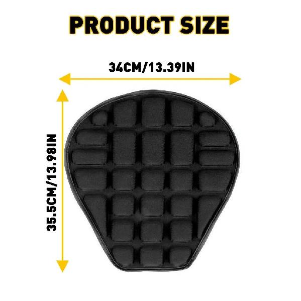 1Pcs Motorcycle Seat Cushion Comfort Pillow Pad Cover Pressure Relief Breathable