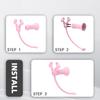 Butterfly Chastity Cage Anti-off Device Lock FUFU Clip Auxiliary Belt Chastity Lock Device Sissy Sex Toys Men Urethra Catheter