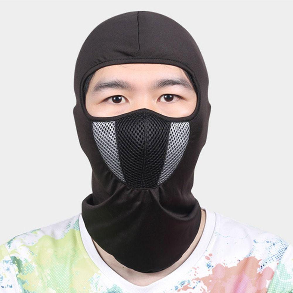 Breathable Mesh Motorcycle Balaclava Windproof Full Face Cover Soft Bike Head Mask Summer