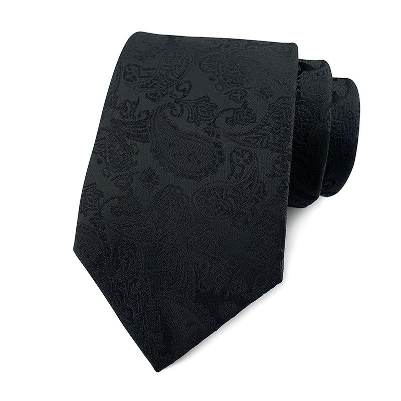 Галстук мужской из полиэстера с узором пейсли и цветком кешью, 18 цветов