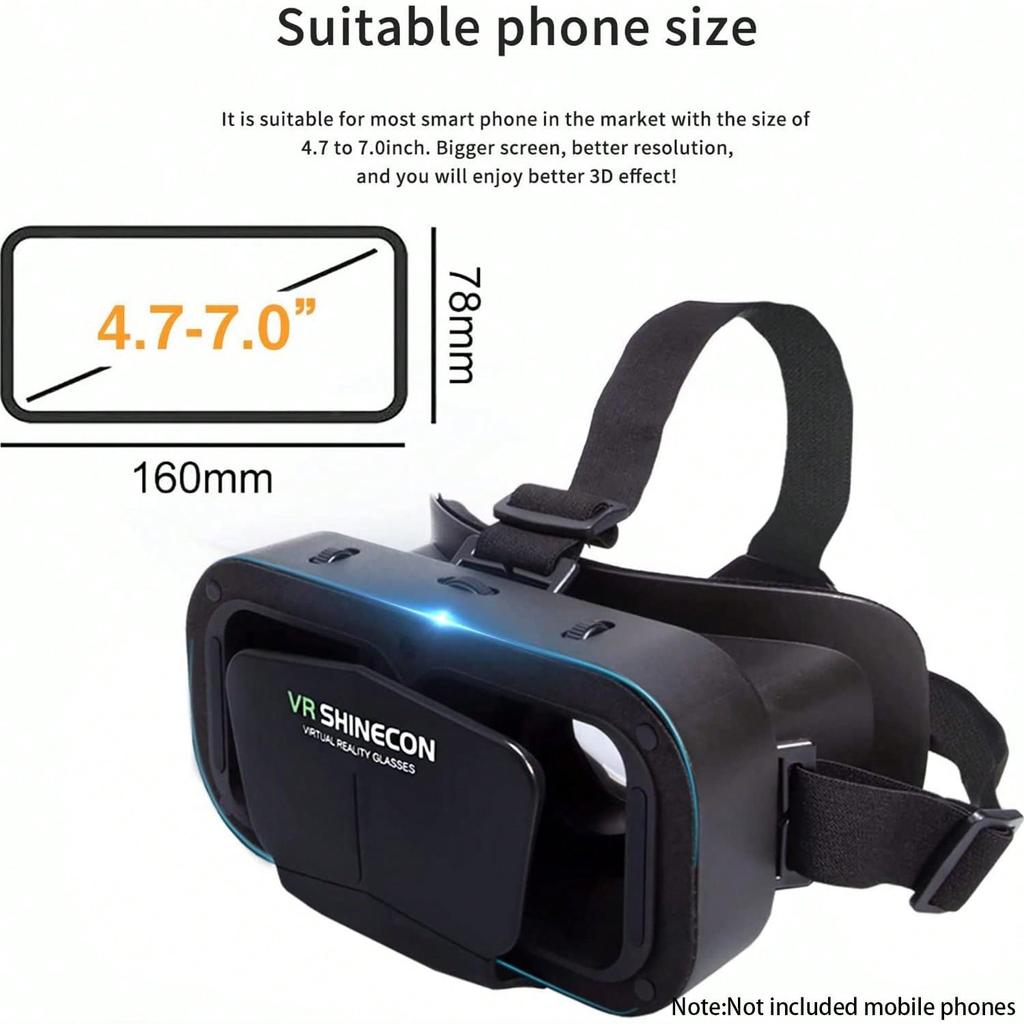 Виртуальная реальность VR гарнитура 3D очки гарнитура шлемы VR очки для ТВ, универсальные регулируемые легкие VR очки совместимые с фильмами и видеоиграми