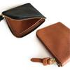 OTWL007 Coin Purse Wallet Bill Purse Coin Case Small Italian Leather L Shape Thin Minerva Present Leather Japan [Ikenohata Ginzaten] (Ikenohata