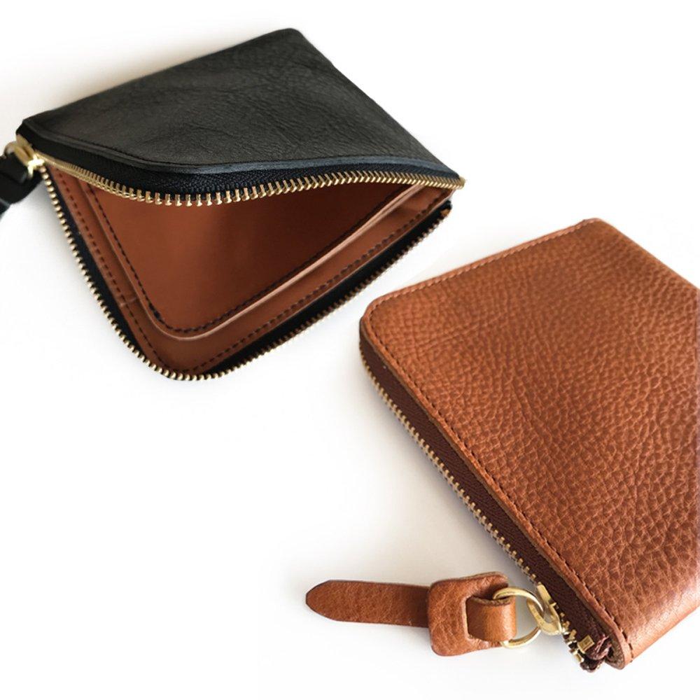 OTWL007 Coin Purse Wallet Bill Purse Coin Case Small Italian Leather L Shape Thin Minerva Present Leather Japan [Ikenohata Ginzaten] (Ikenohata