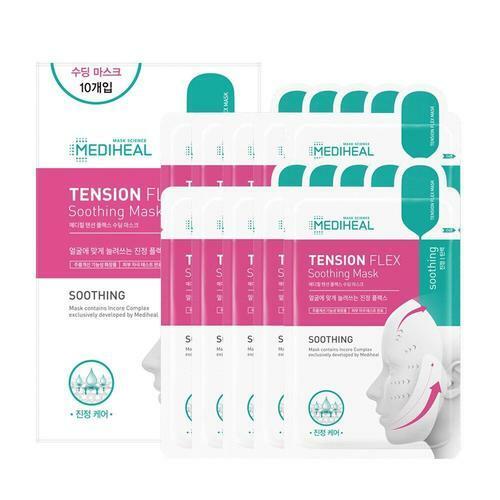 Mediheal Успокаивающая маска для лица Tension Flex, упаковка из 10 листов